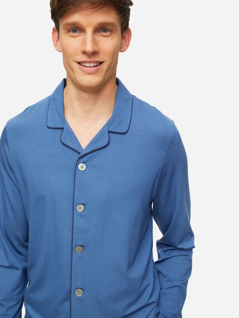 Men's Pyjamas Basel Micro Modal Stretch Storm Blue - 3
