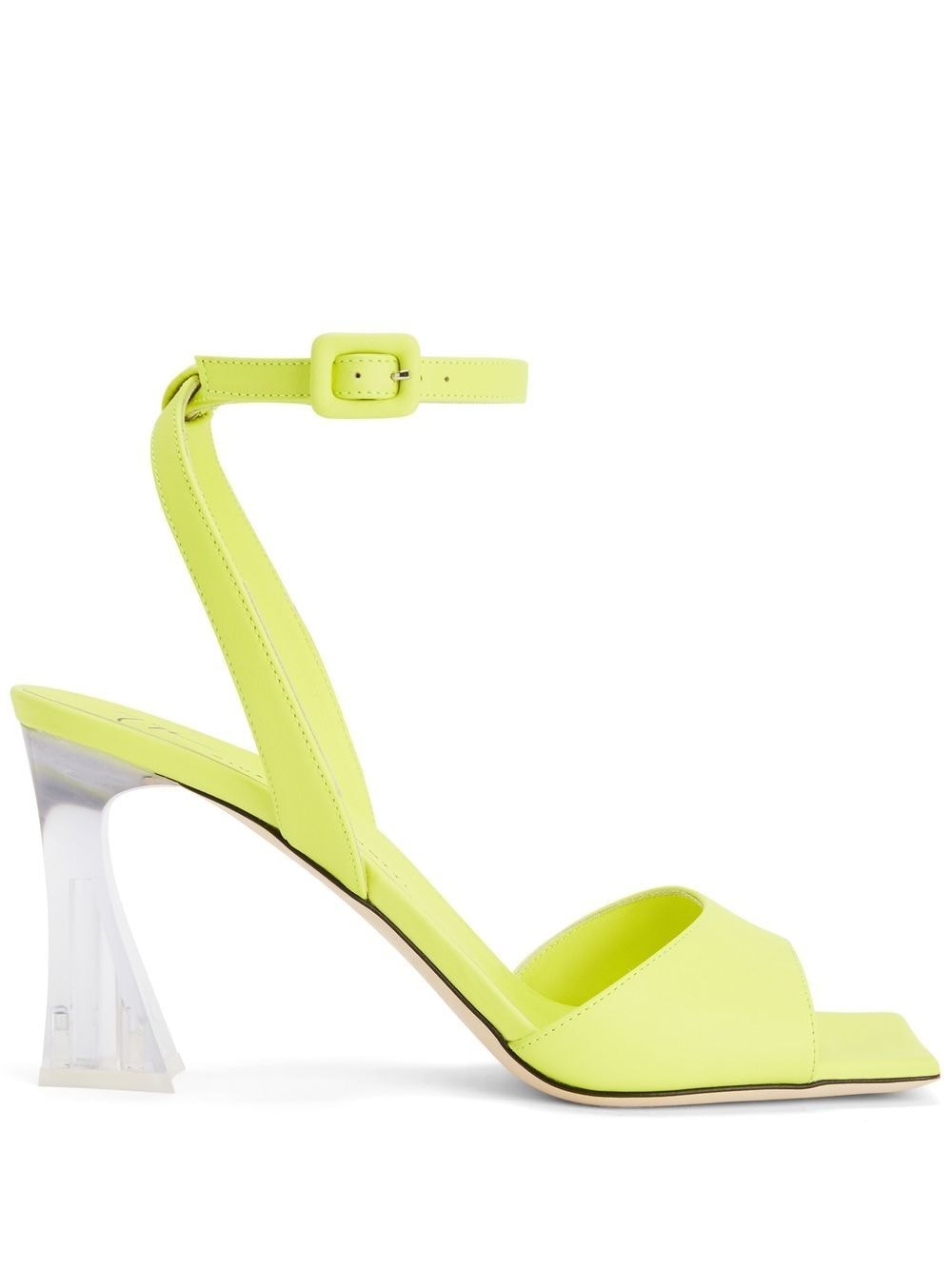 clear-heel sandals - 1