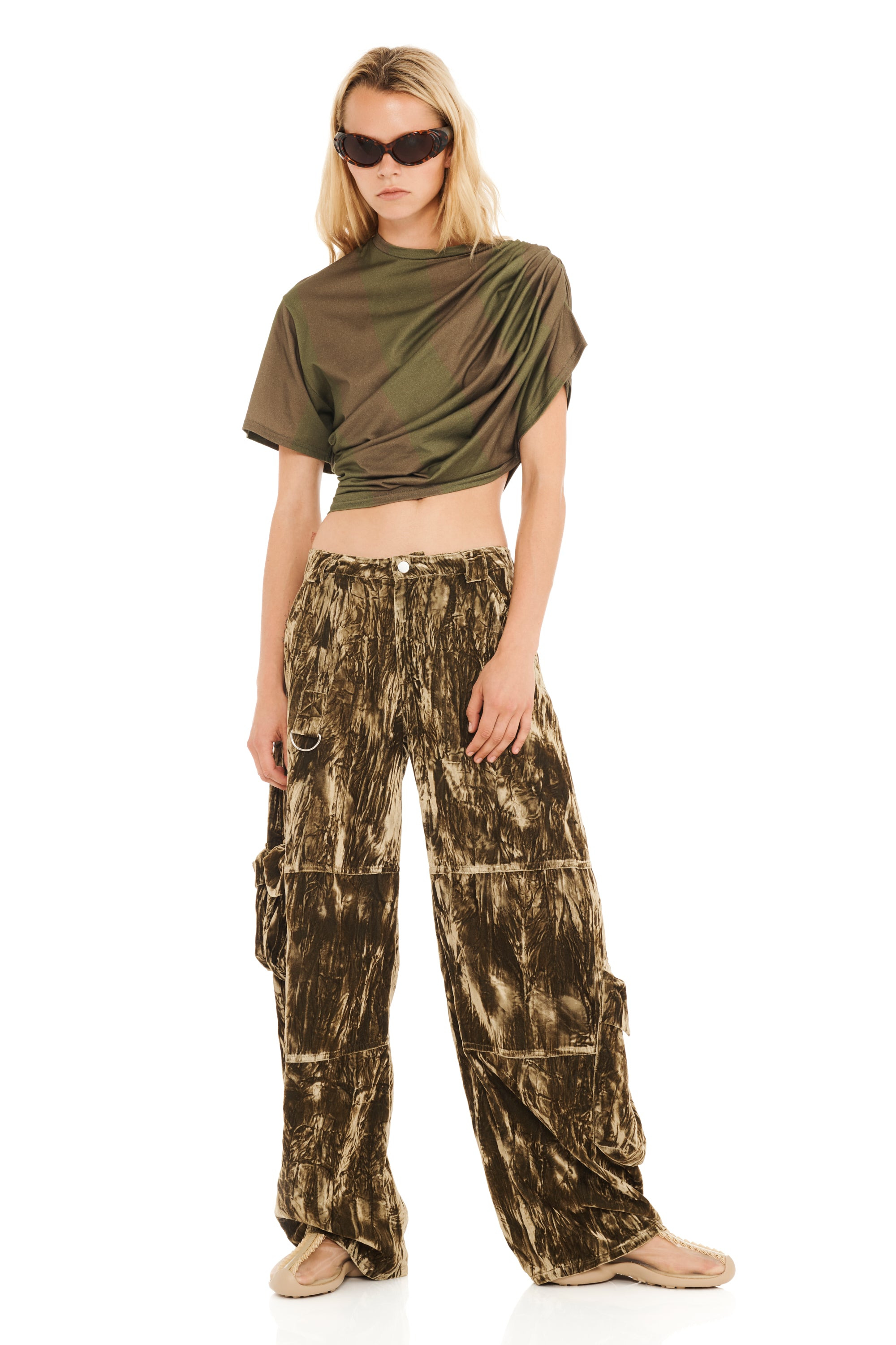 LAWN CARGO PANT MOSS VELVET - 5