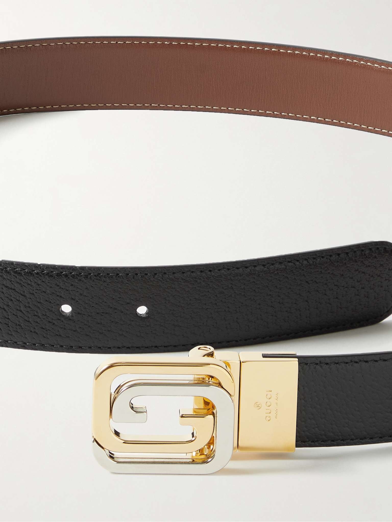 3cm Reversible Leather Belt - 3