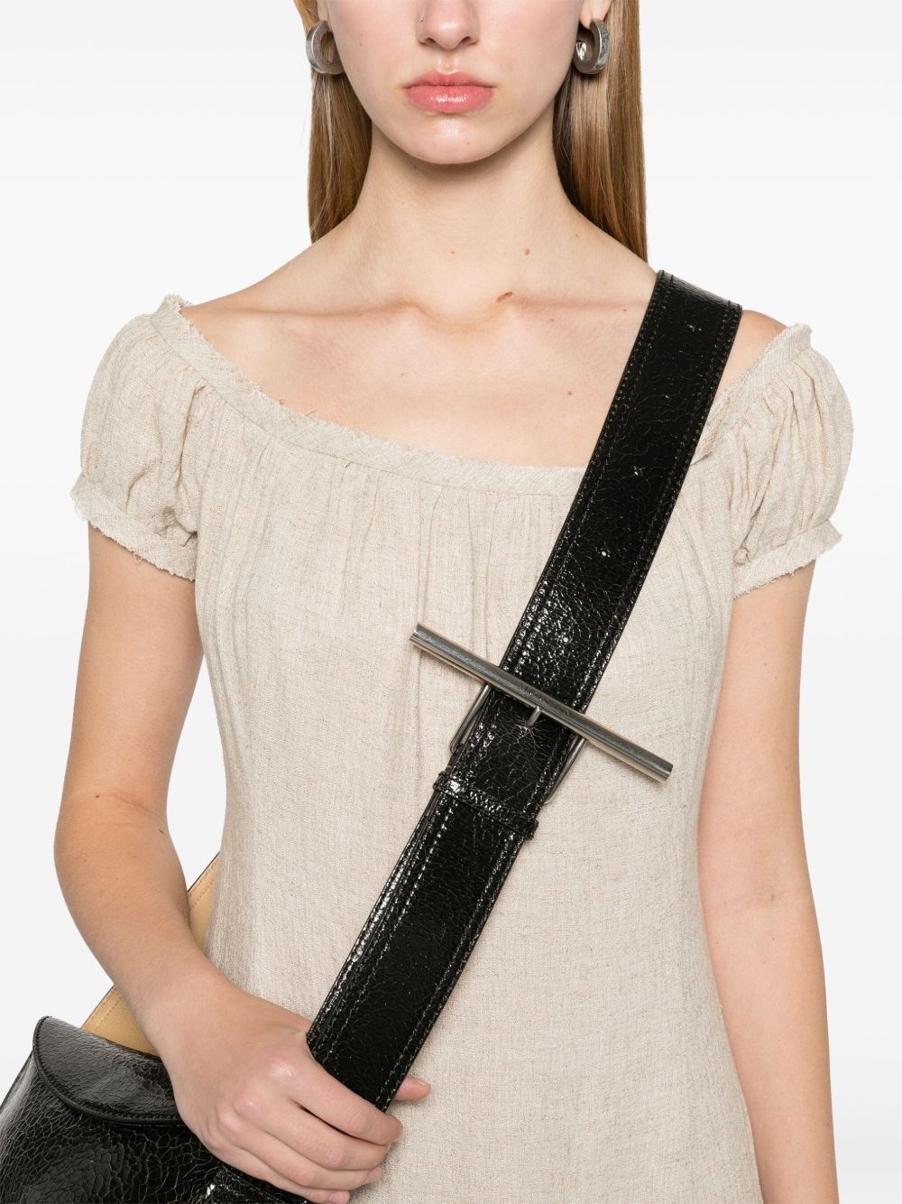 frayed midi dress - 5