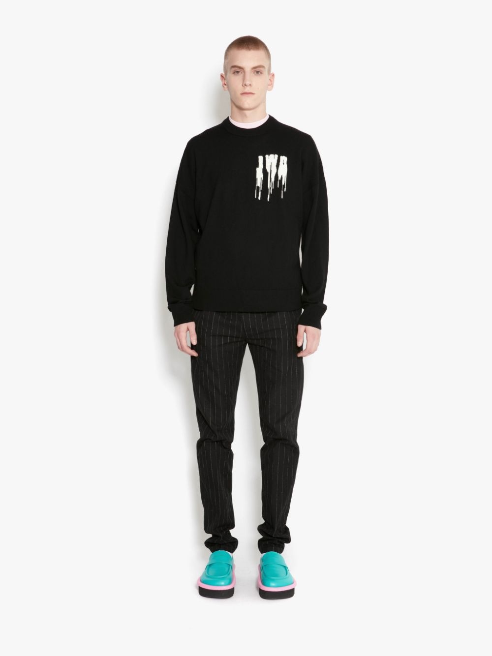 Slime logo-intarsia jumper - 2