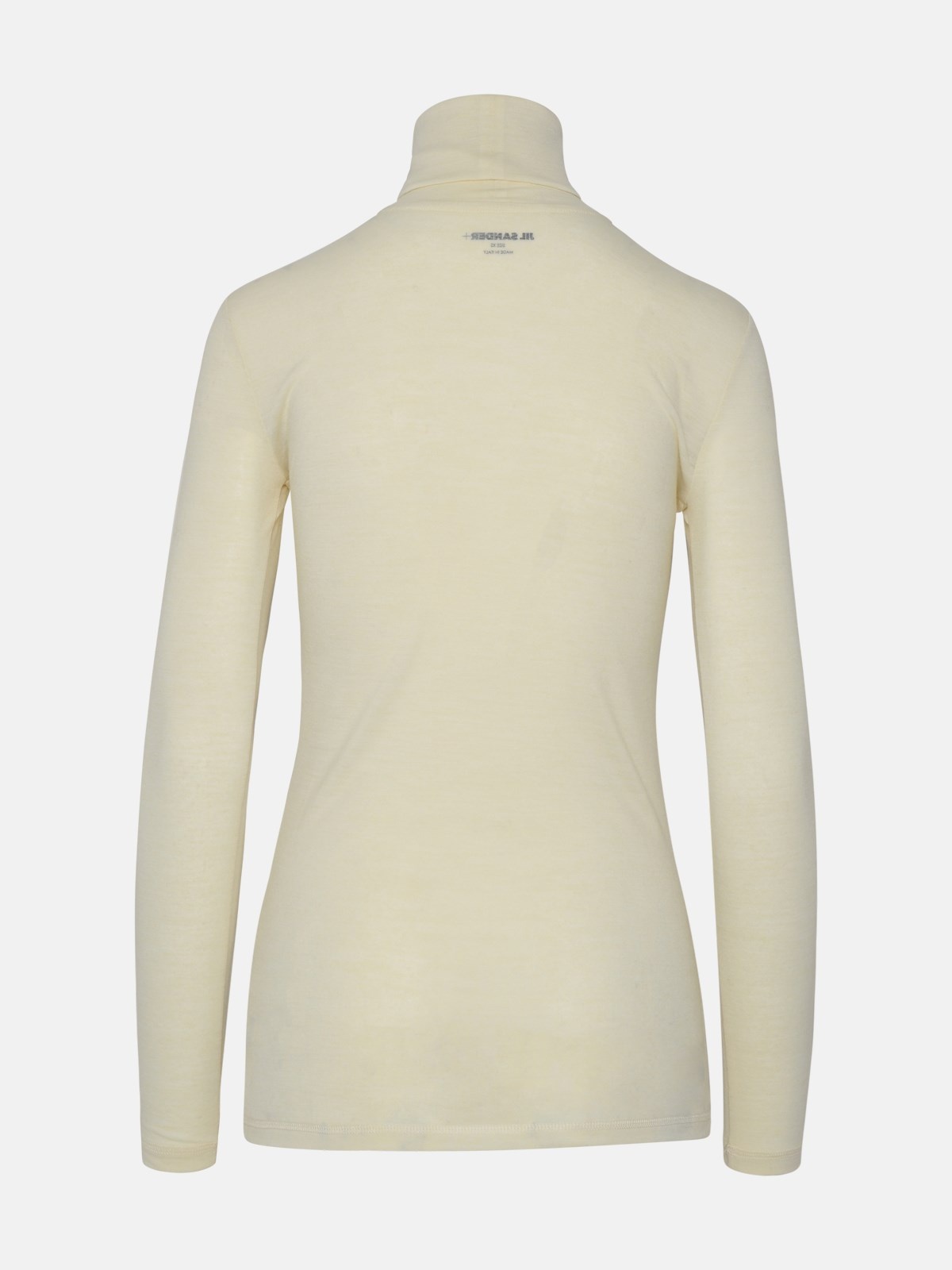 WHITE WOOL BLEND SWEATER - 3