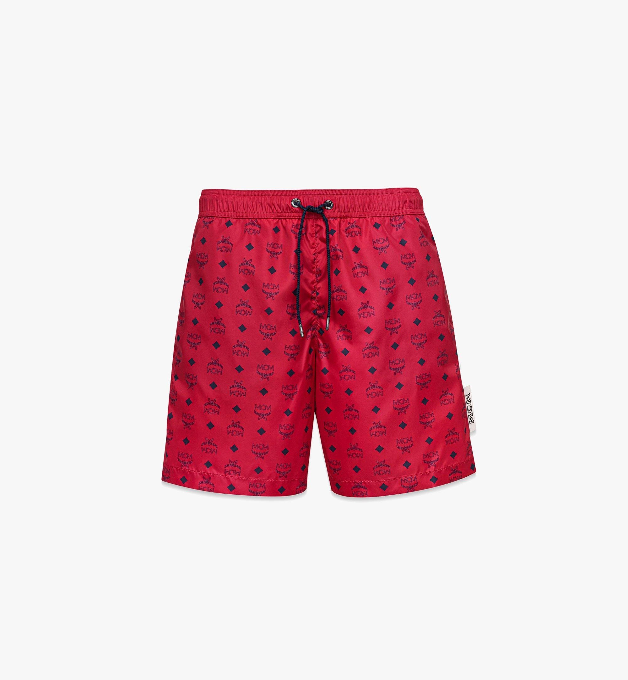 Monogram Print Swim Trunks - 1