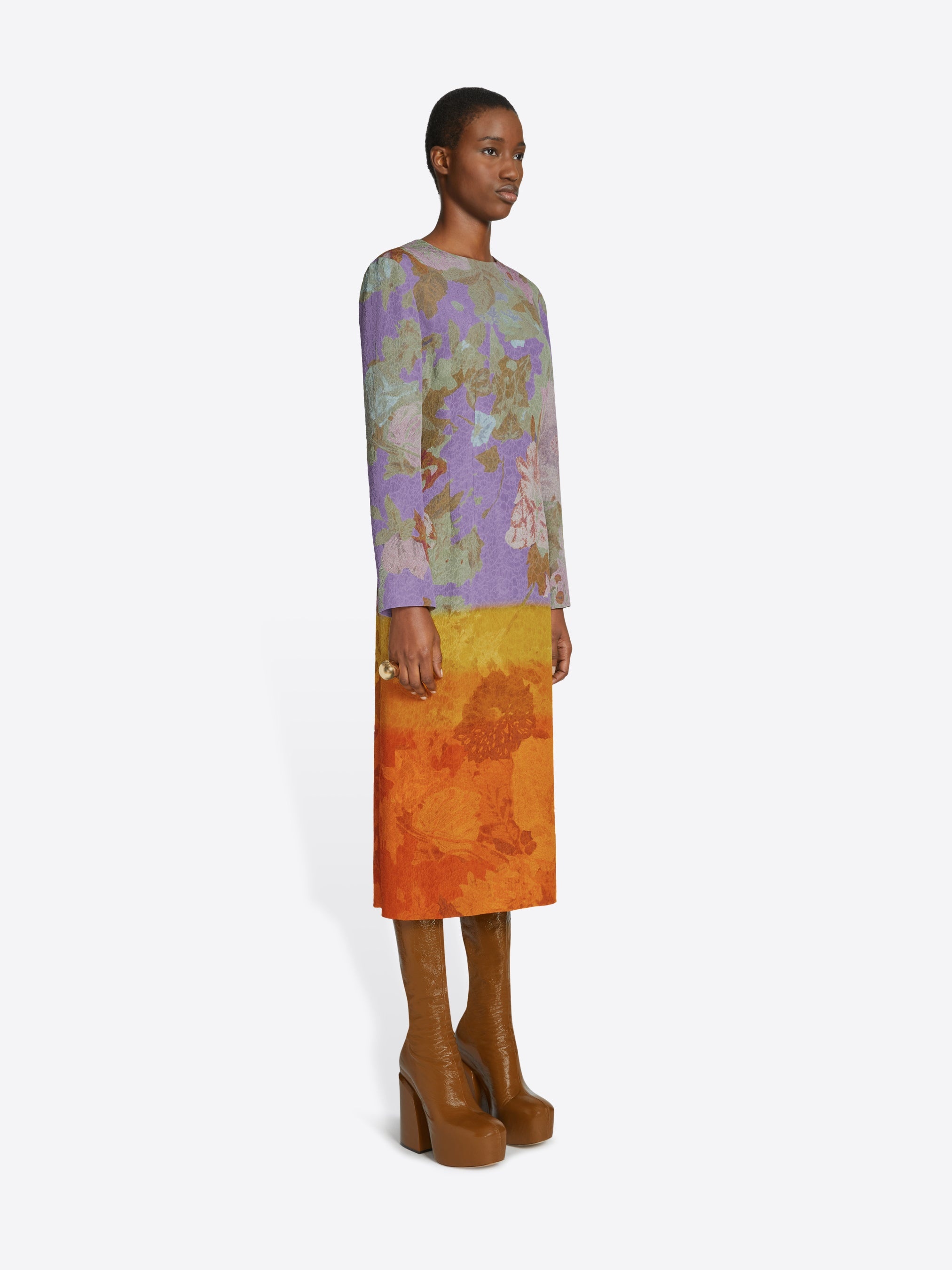 JACQUARD SHIFT DRESS - 3