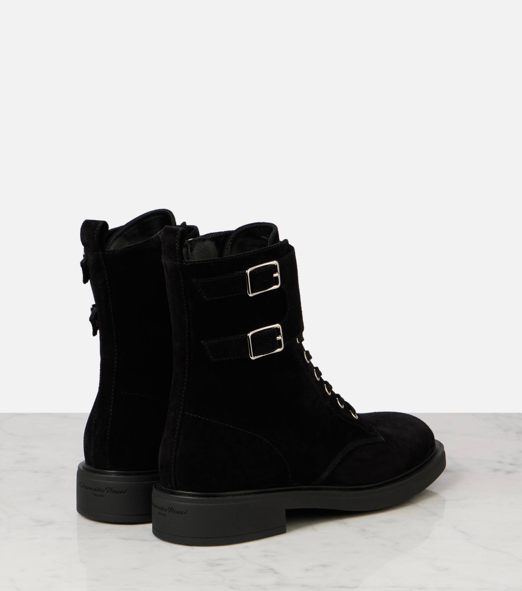 Suede combat boots - 2