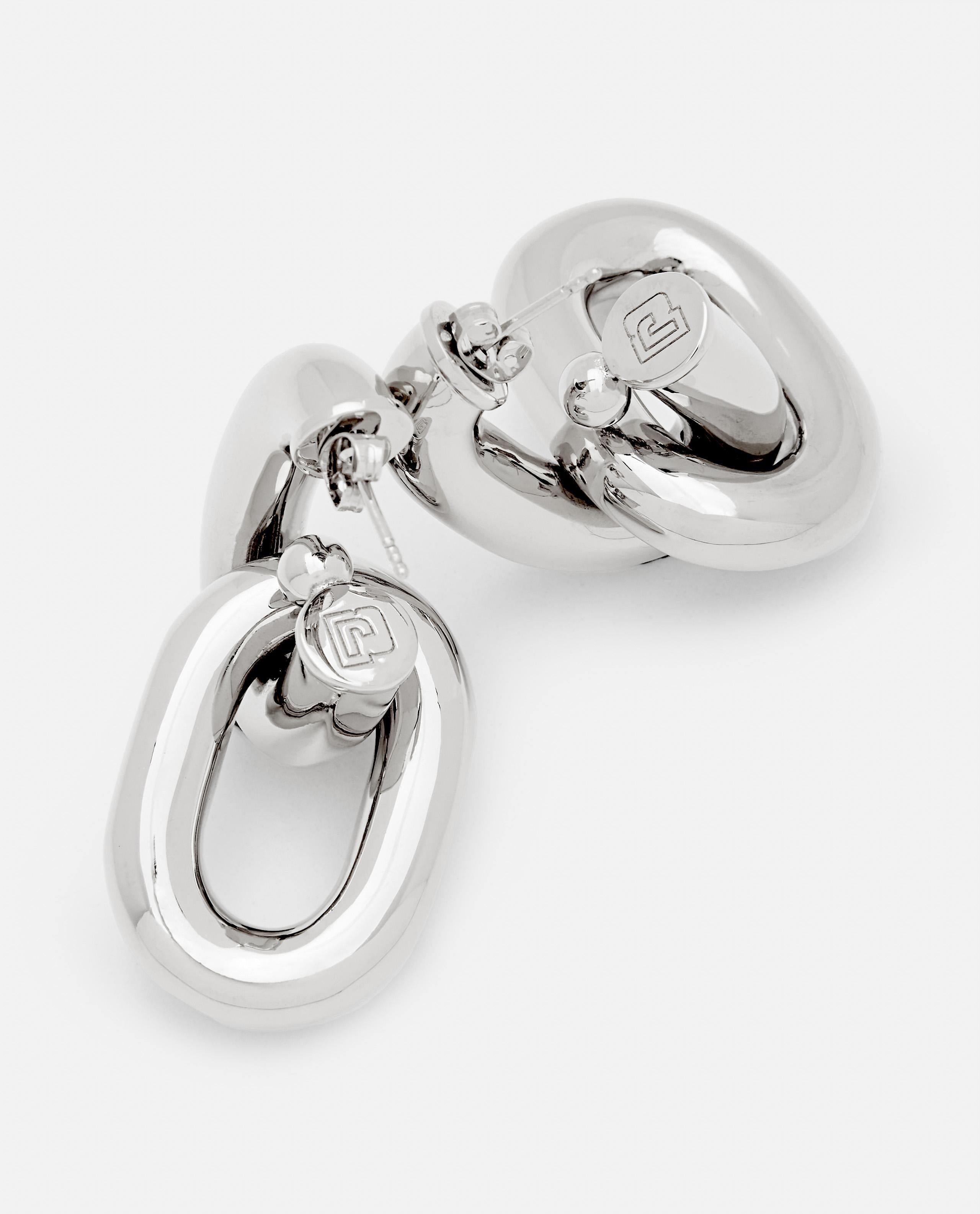 XL LINK DOUBLE HOOP EARRINGS - 2