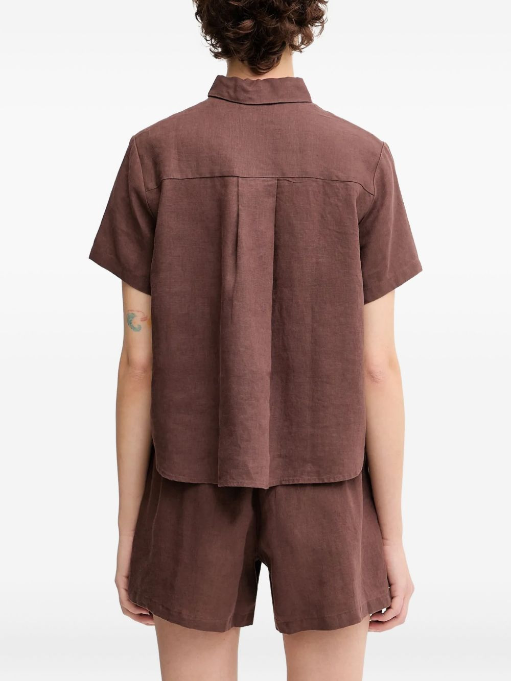 short-sleeve buttoned shirt - 4