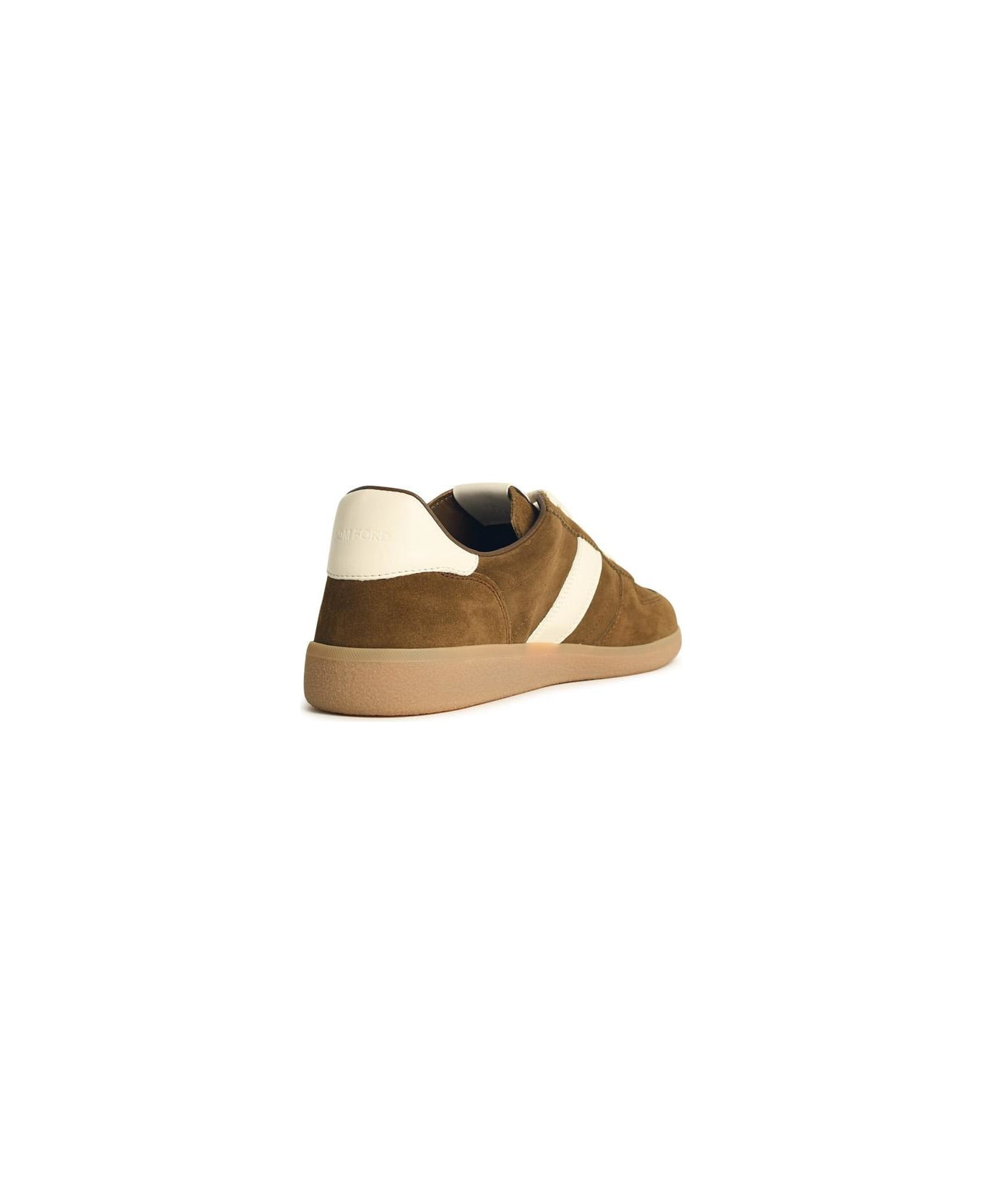 'archer' Brown Suede Sneakers - 3