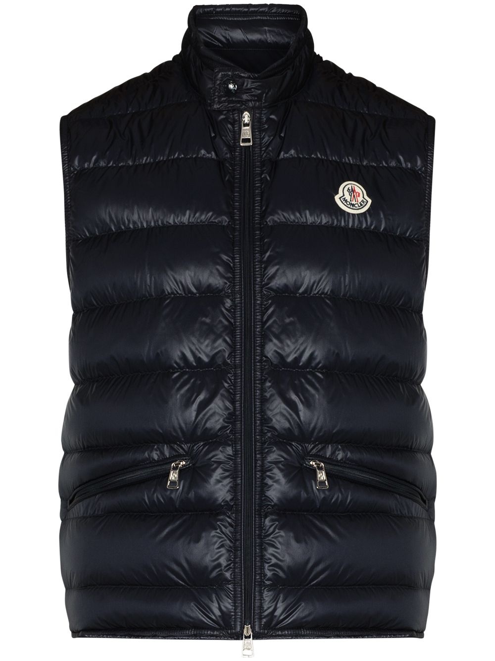 logo-patch puffer gilet - 1