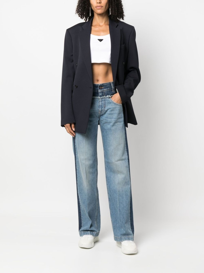 Stella McCartney panelled straight-leg jeans outlook