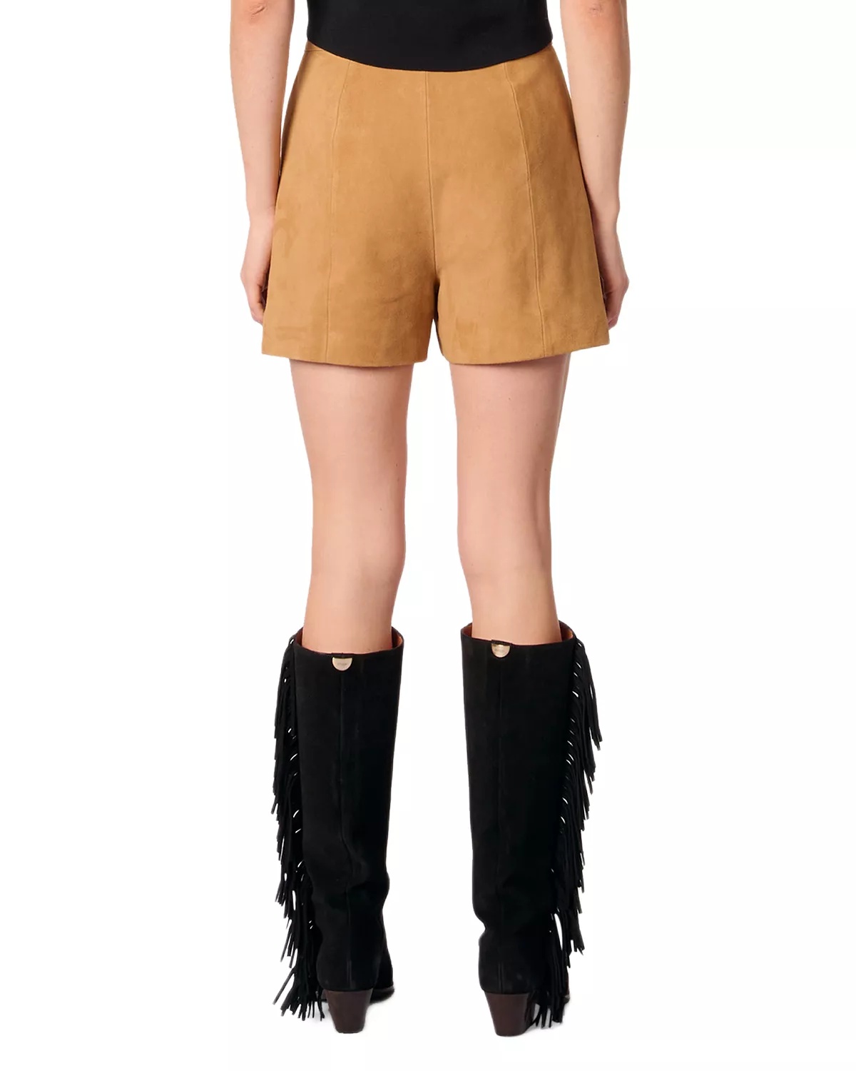 Fringed Nubuck Shorts - 3
