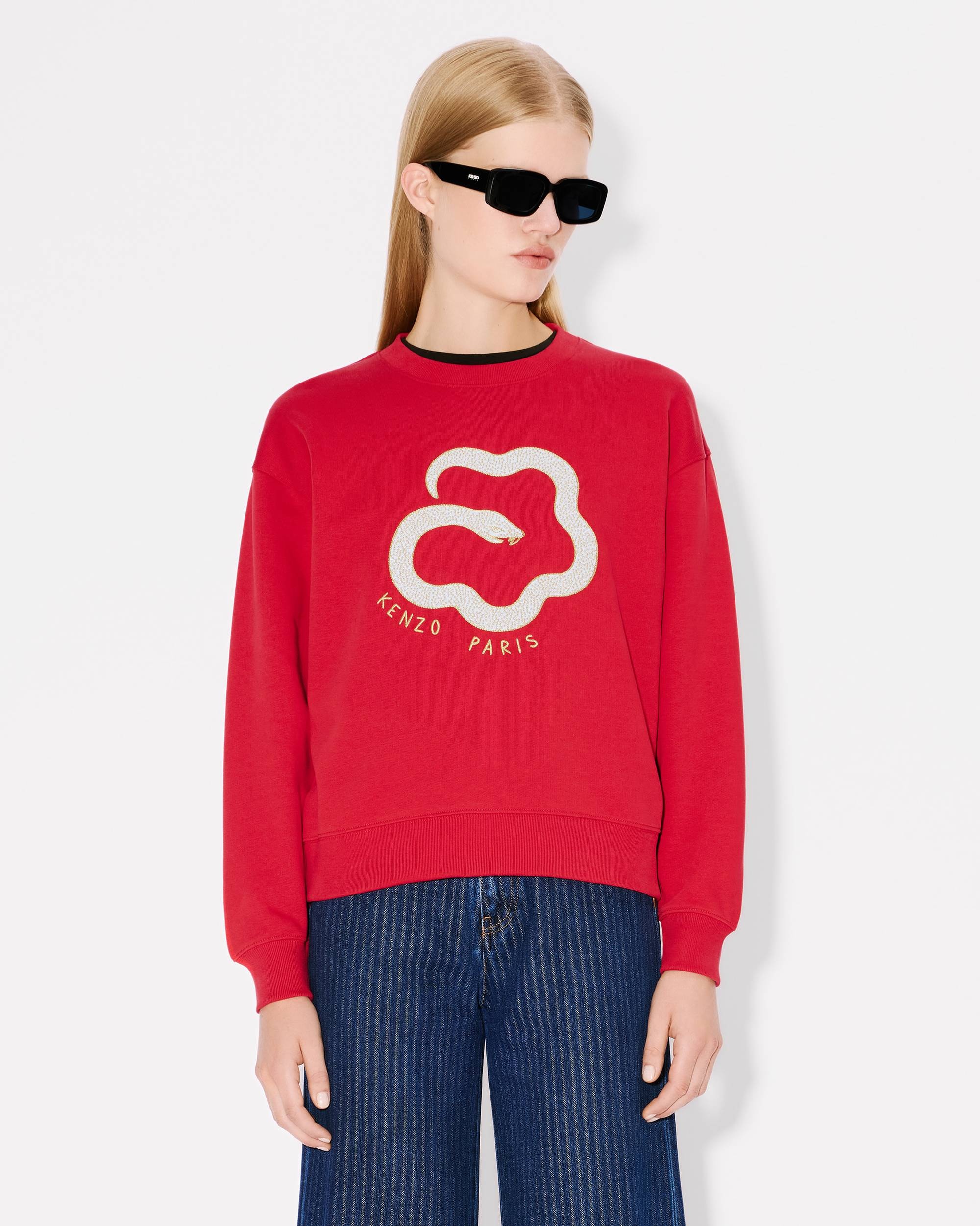 'Lunar New Year' embroidered sweatshirt in cotton - 3