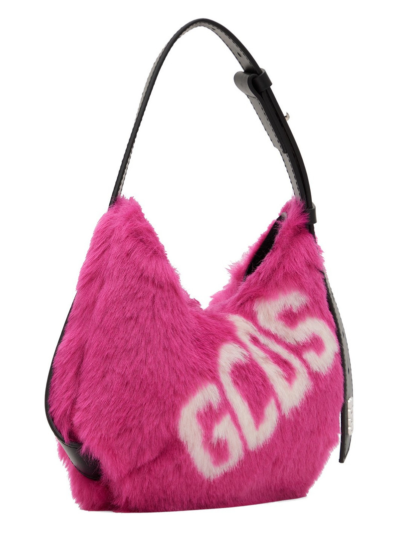 GCDS Pink Comma Logo Twist Bag outlook