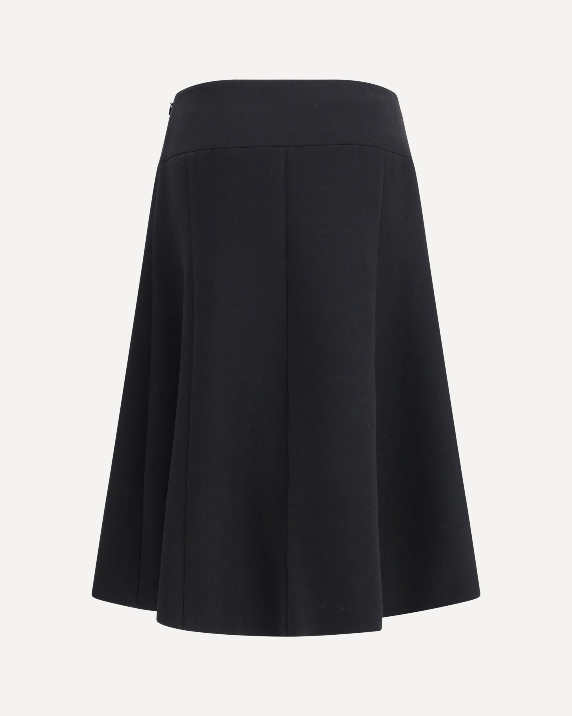 Stretch Wool Slit Skirt - 2