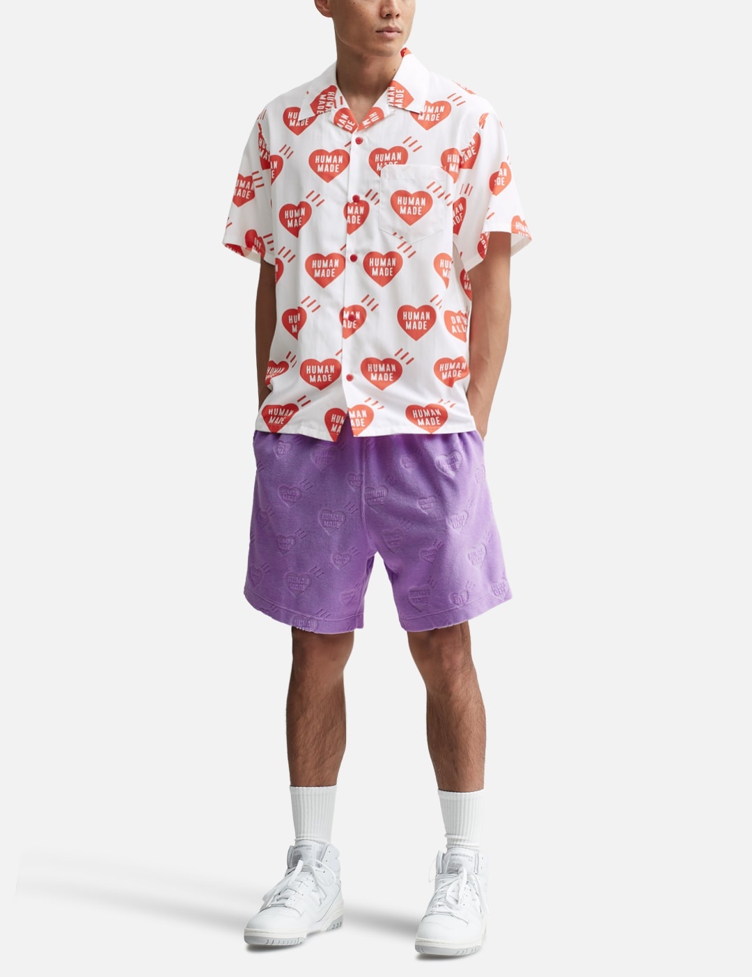 【激レア】HUMAN MADE PILE ALOHA SHIRT& SHORTS PILE ALOHA SHIRT BLUE | Bodega