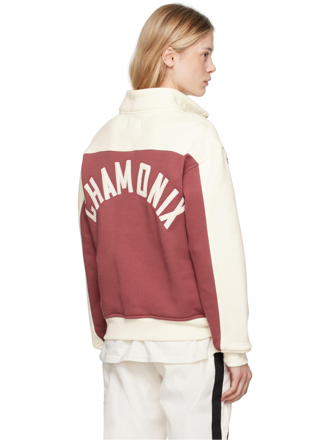 Burgundy & Off-White 'Chamonix' Sweatshirt - 3