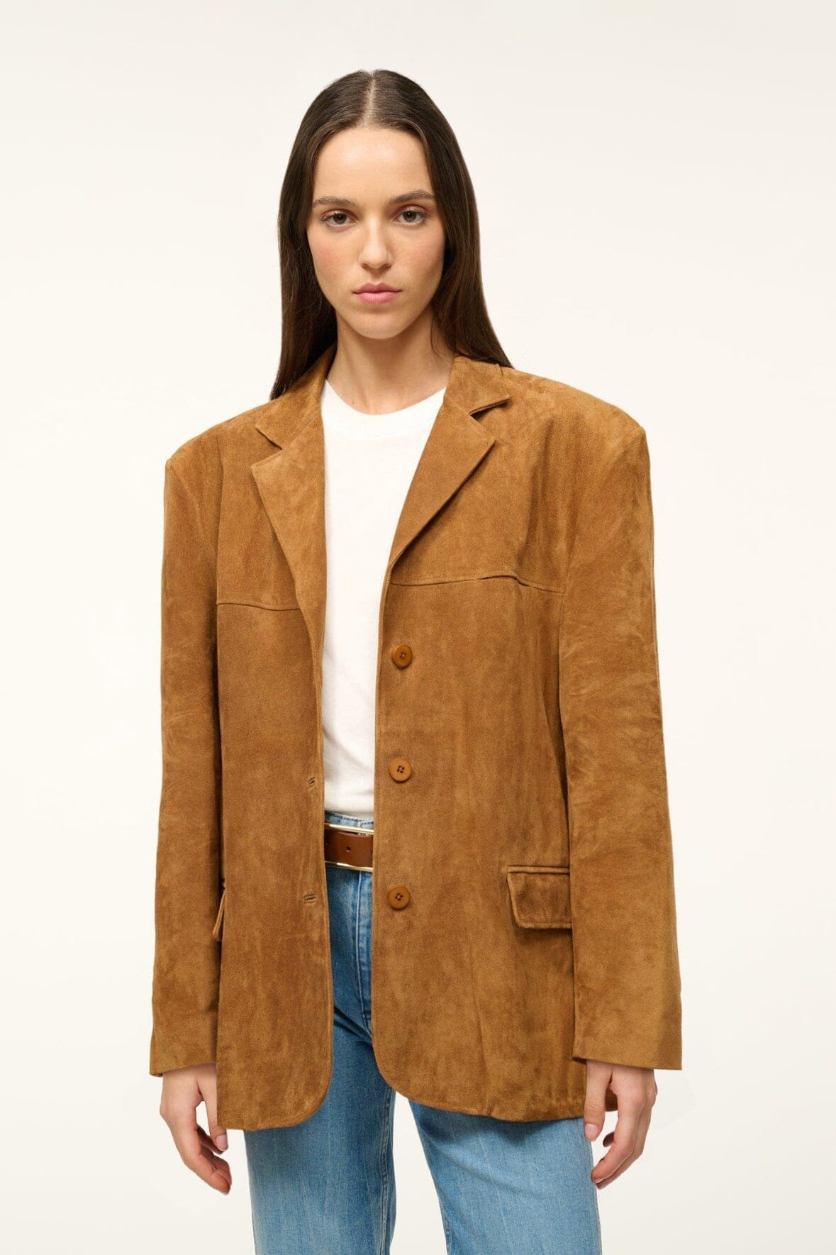 STAUD CORRINE JACKET TAN - 3