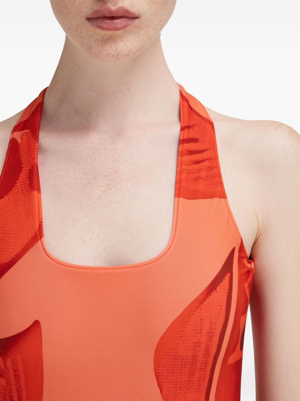 Fish-print swimsuit - 5