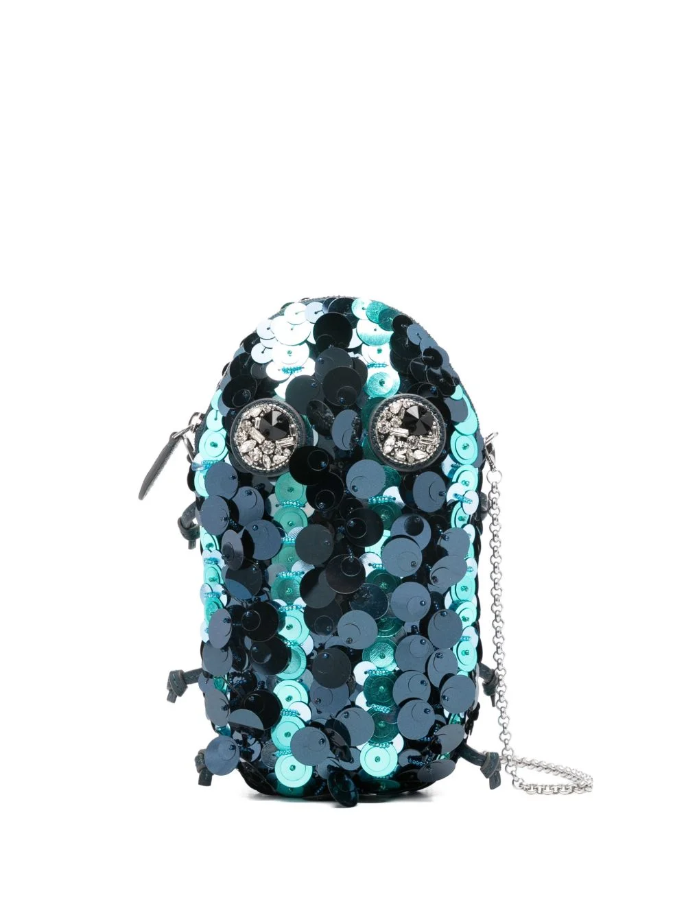 sequin embellished clutch bag - 1