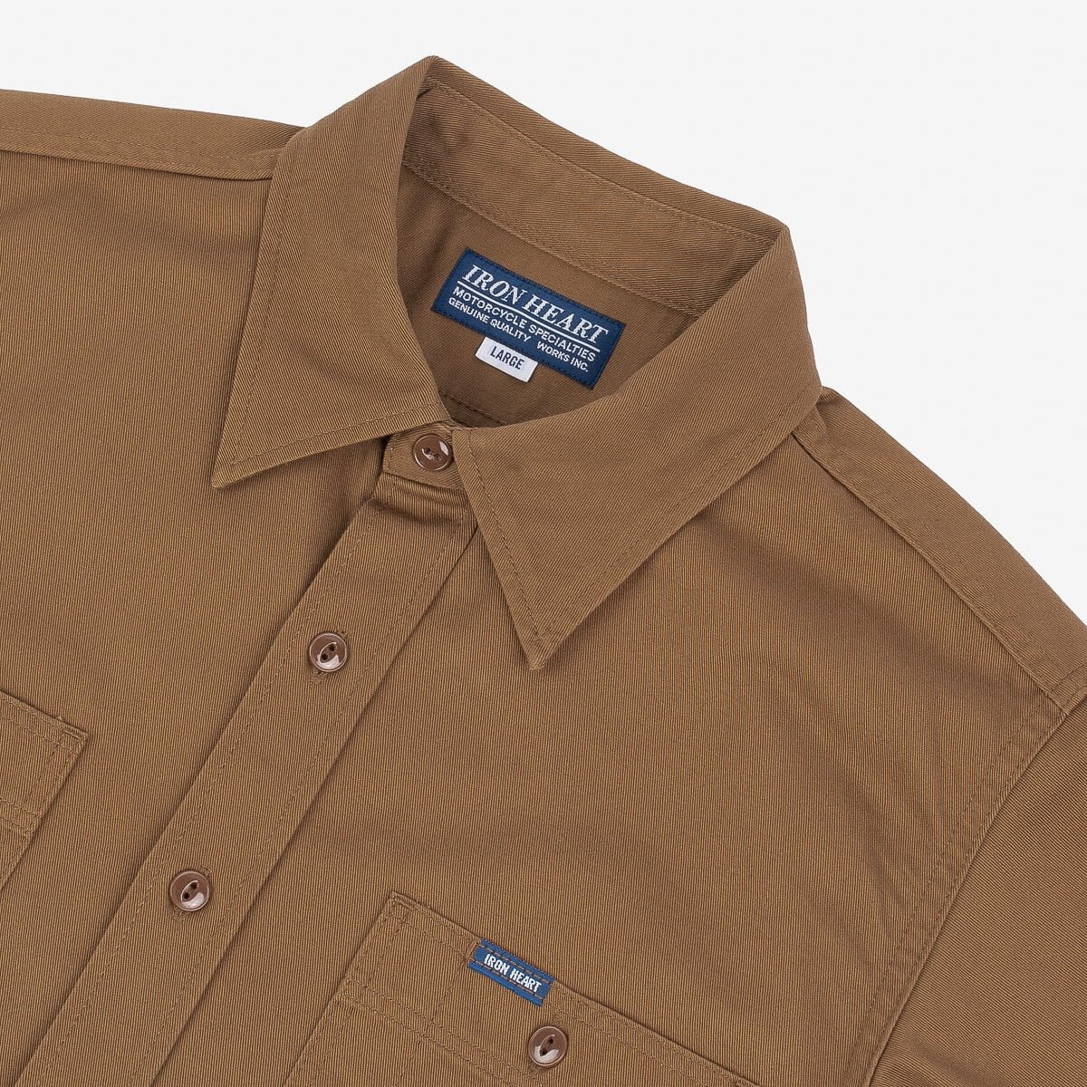 7oz Chino Work Shirt - Brown - 5