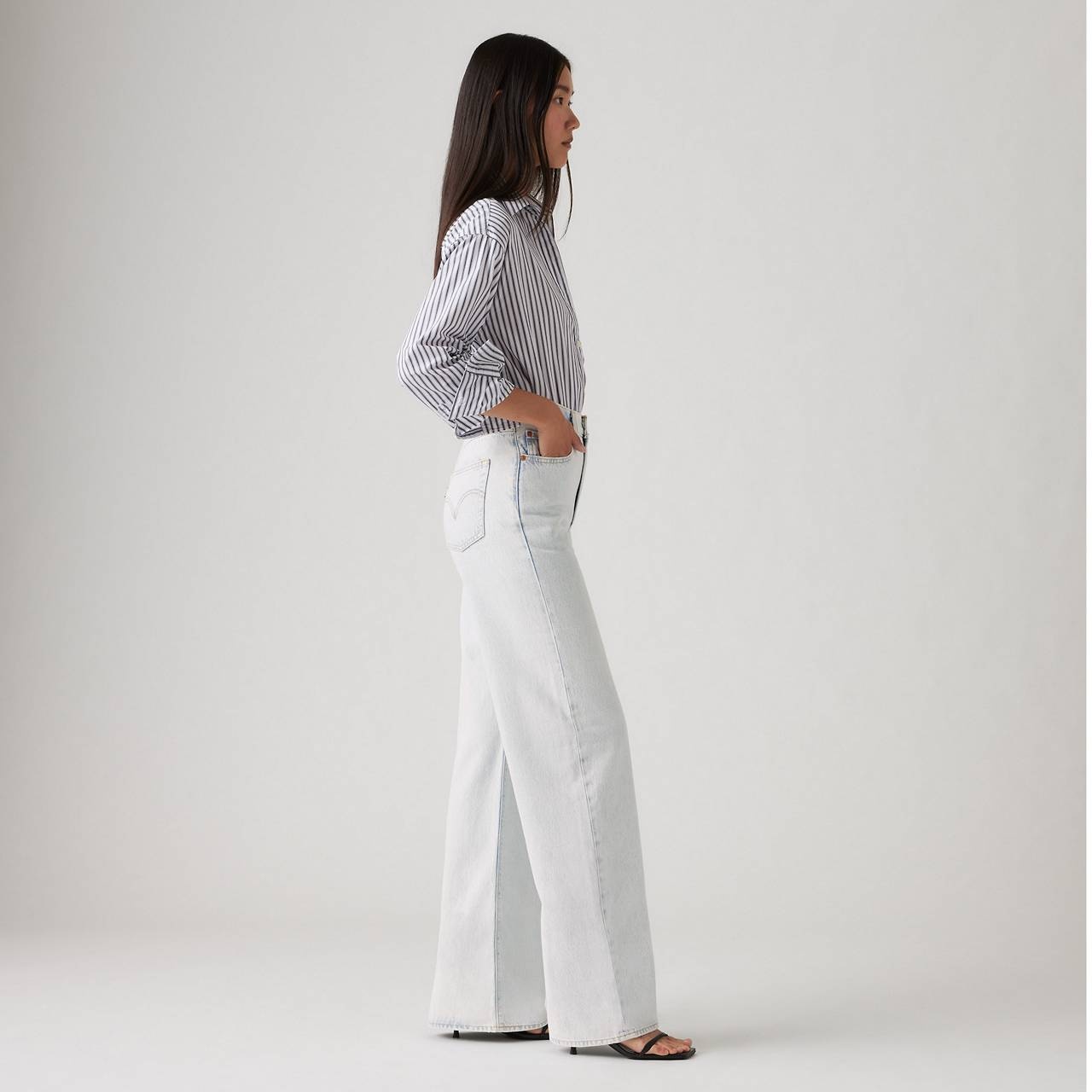 RIBCAGE WIDE LEG WOMEN'S JEANS - 6