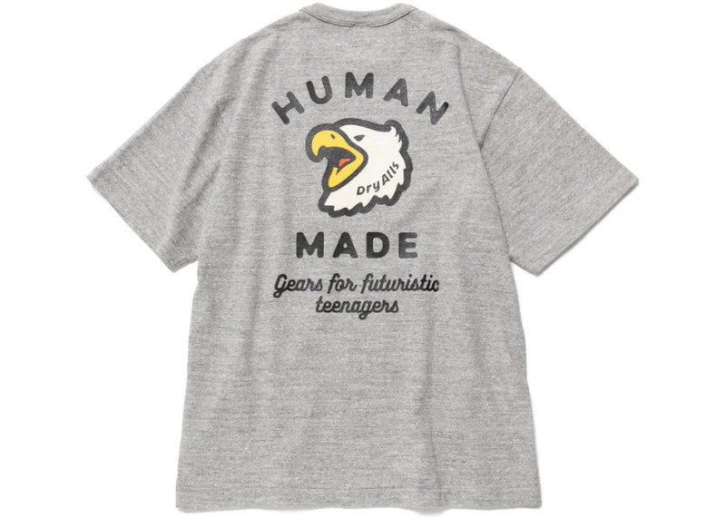 Human Made Human Made Human Logo #1 Pocket T-Shirt Grey outlook