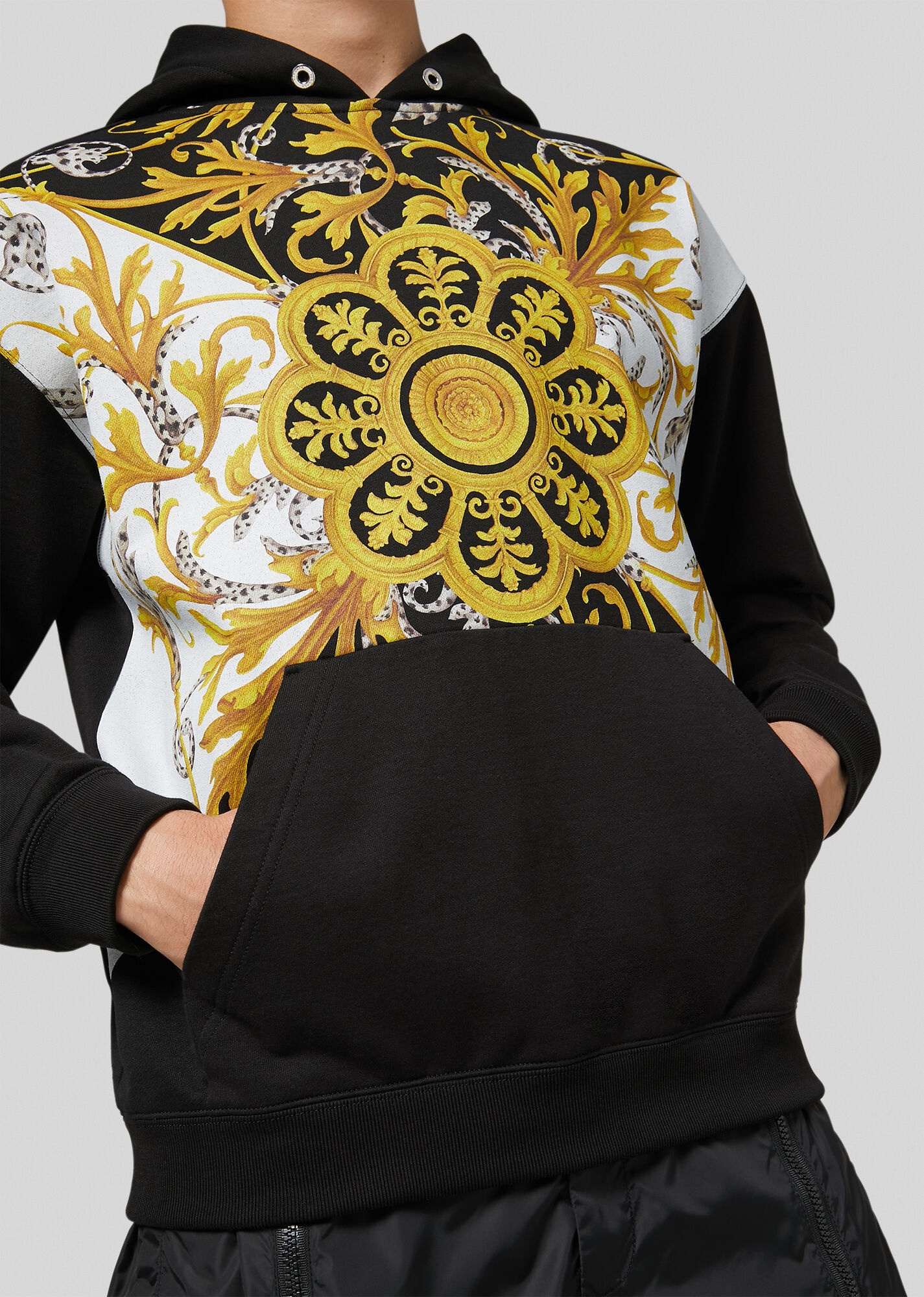 Barocco Acanthus Print Hoodie - 5