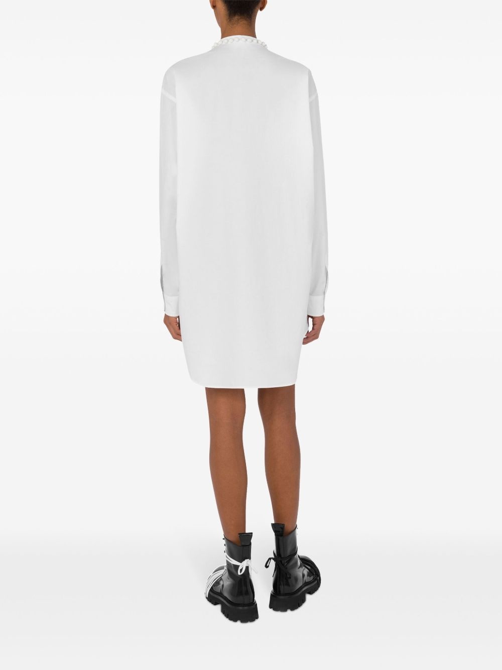 appliqué-detailing dress - 3