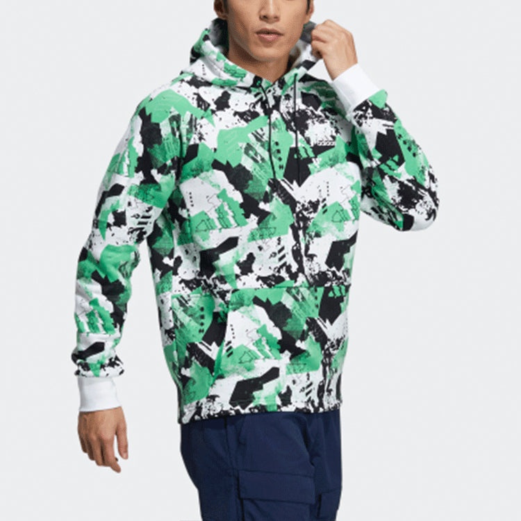 adidas Snw Gfx Hoody Funny Pattern Pullover Sports Couple Style Green H13810 - 4