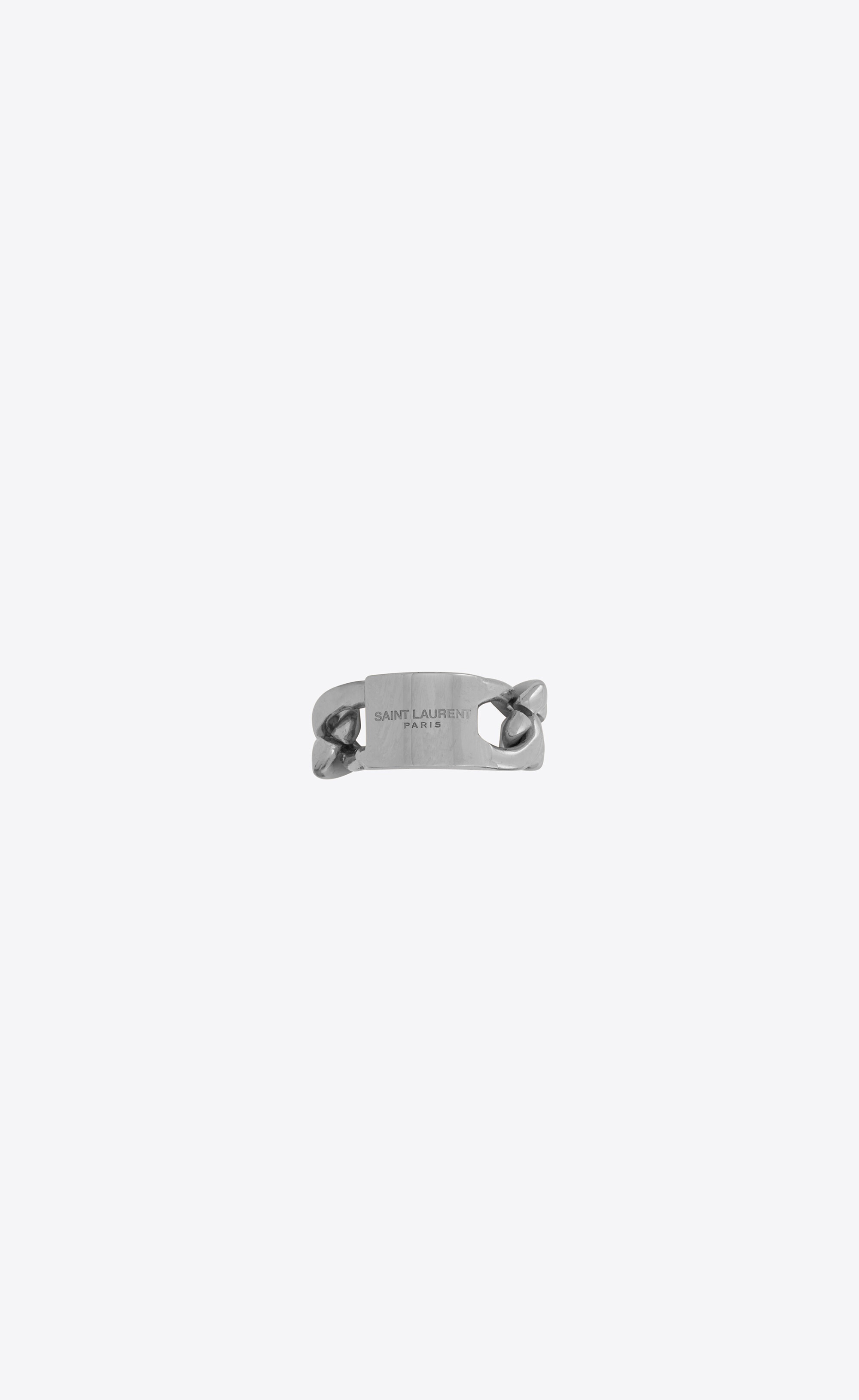 chain id plaque ring in metal - 1