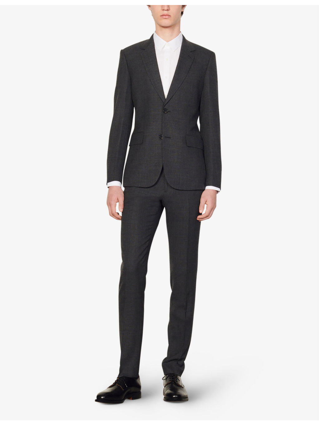 Single-breasted wool blazer - 2