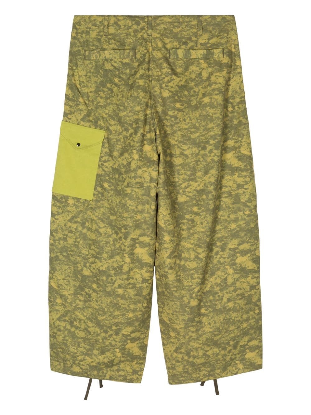 camouflage-print wide-leg trousers - 2