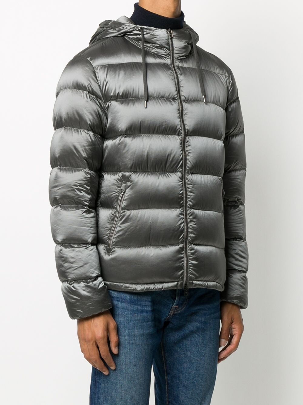 hooded down jacket - 3