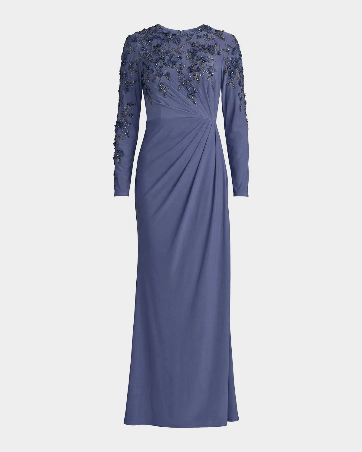 Beaded Jersey Column Gown - 1