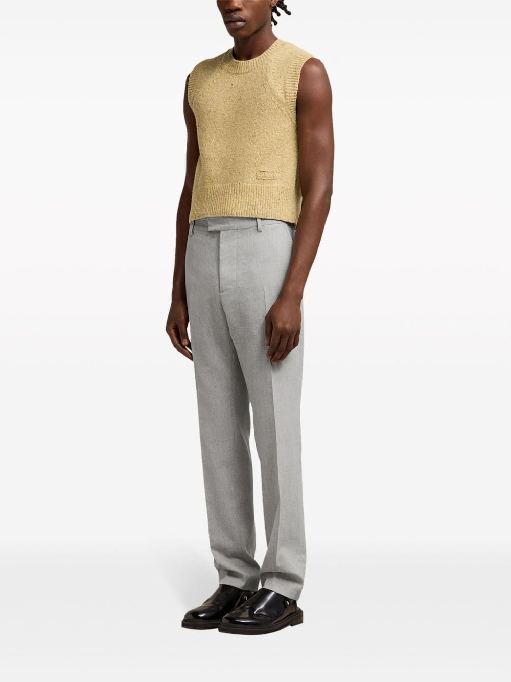 tailored virgin wool trousers - 3