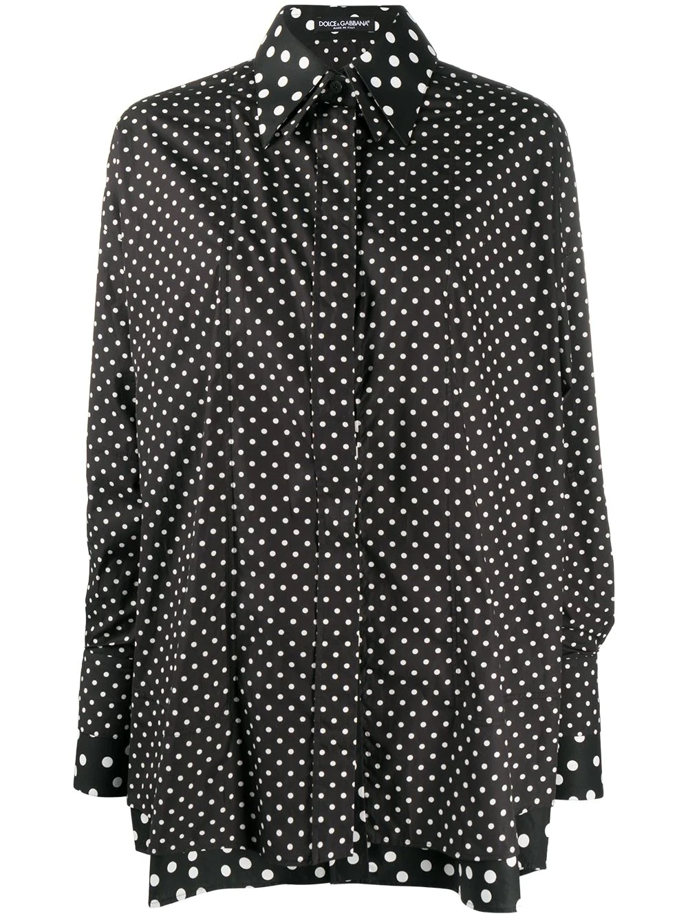 mixed polka dot shirt - 1