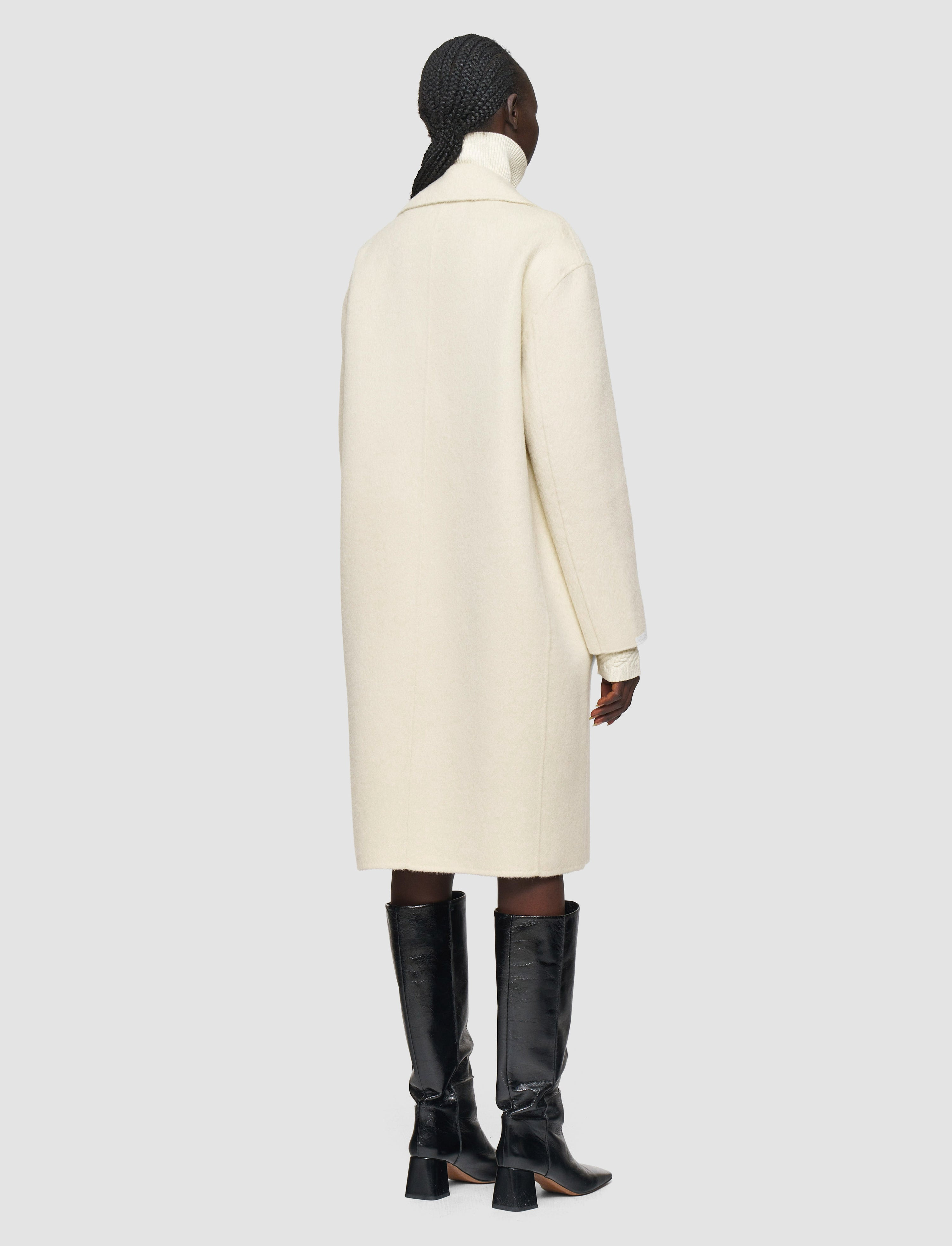 Yves Brushed Double Face Alpaca Coat - 3