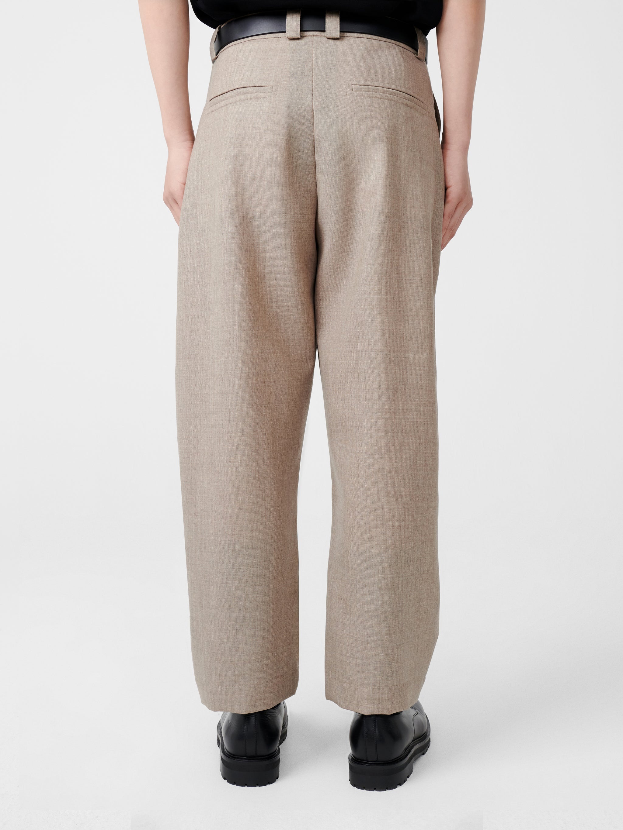 Tuck Tropical Wool Pant - 7