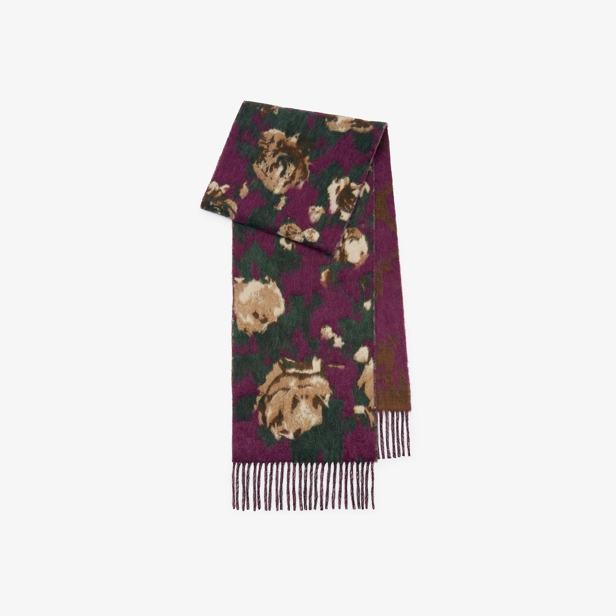 Rose Alpaca Wool Blend Scarf - 1
