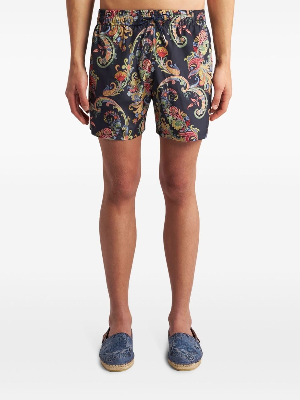 paisley-print swim shorts - 3