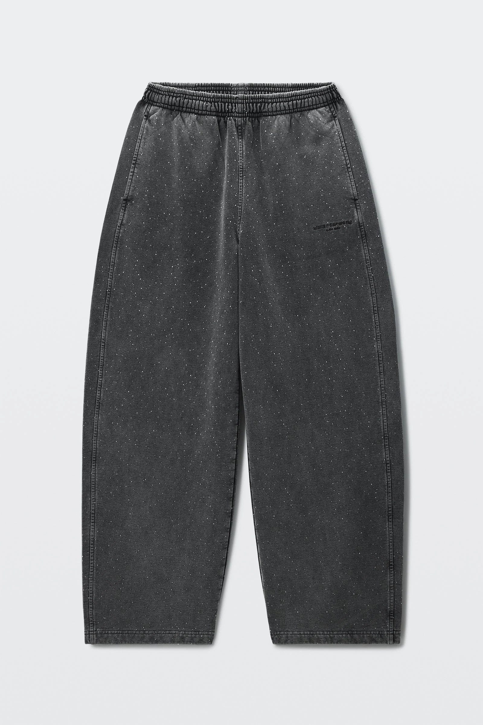 crystal hotfix mid-rise oversized sweatpant - 1