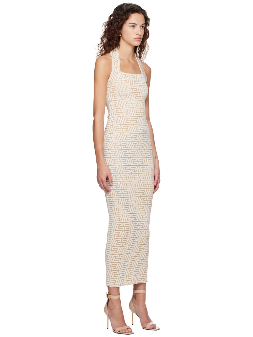 Off-White Monogrammed Maxi Dress - 2