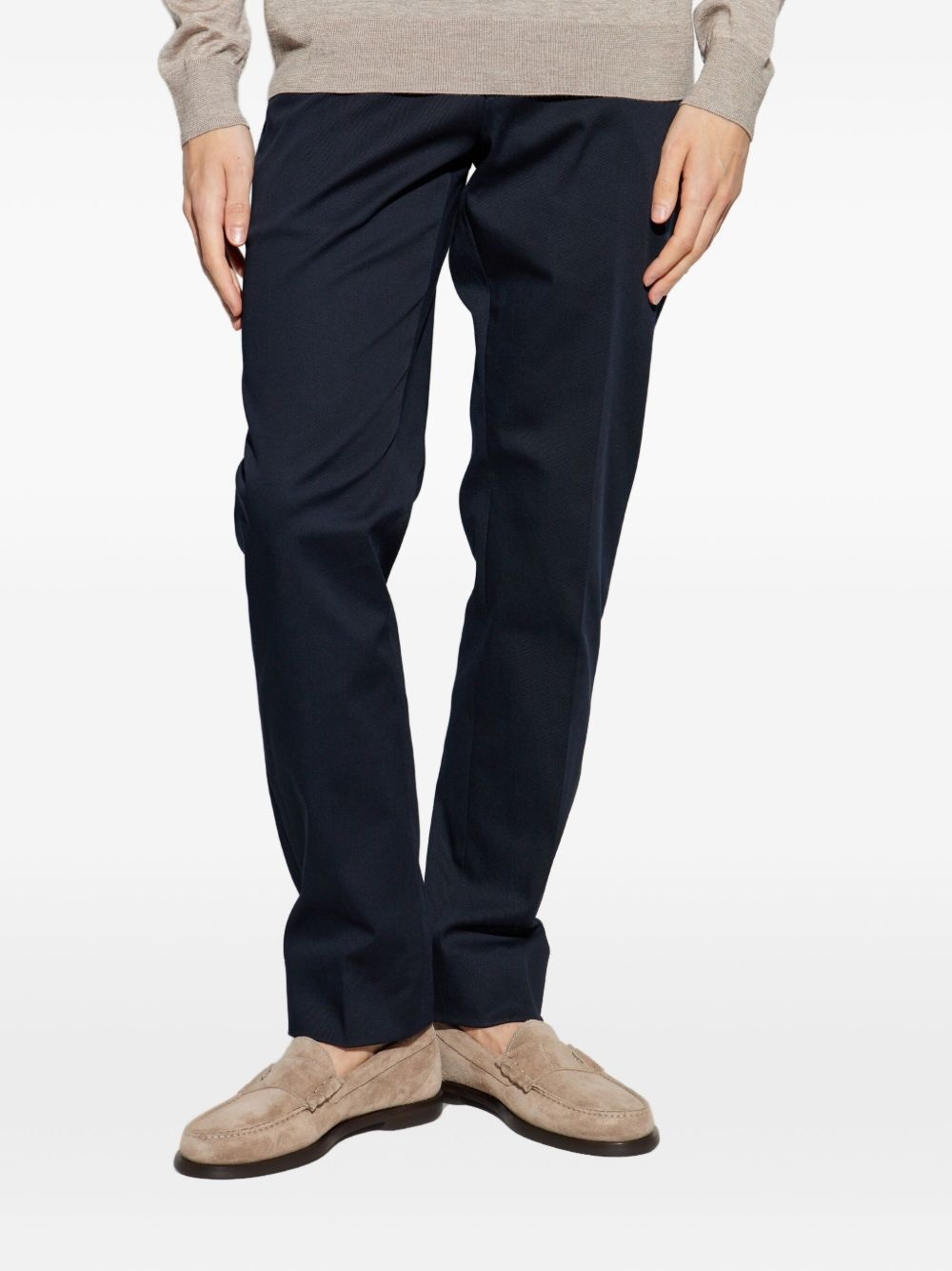 stretch-design chino trousers - 3