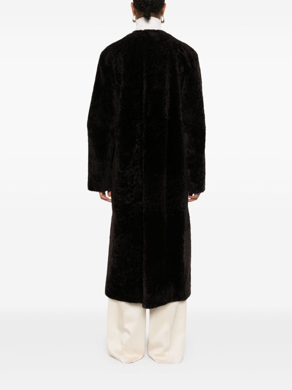soft shearling coat - 4