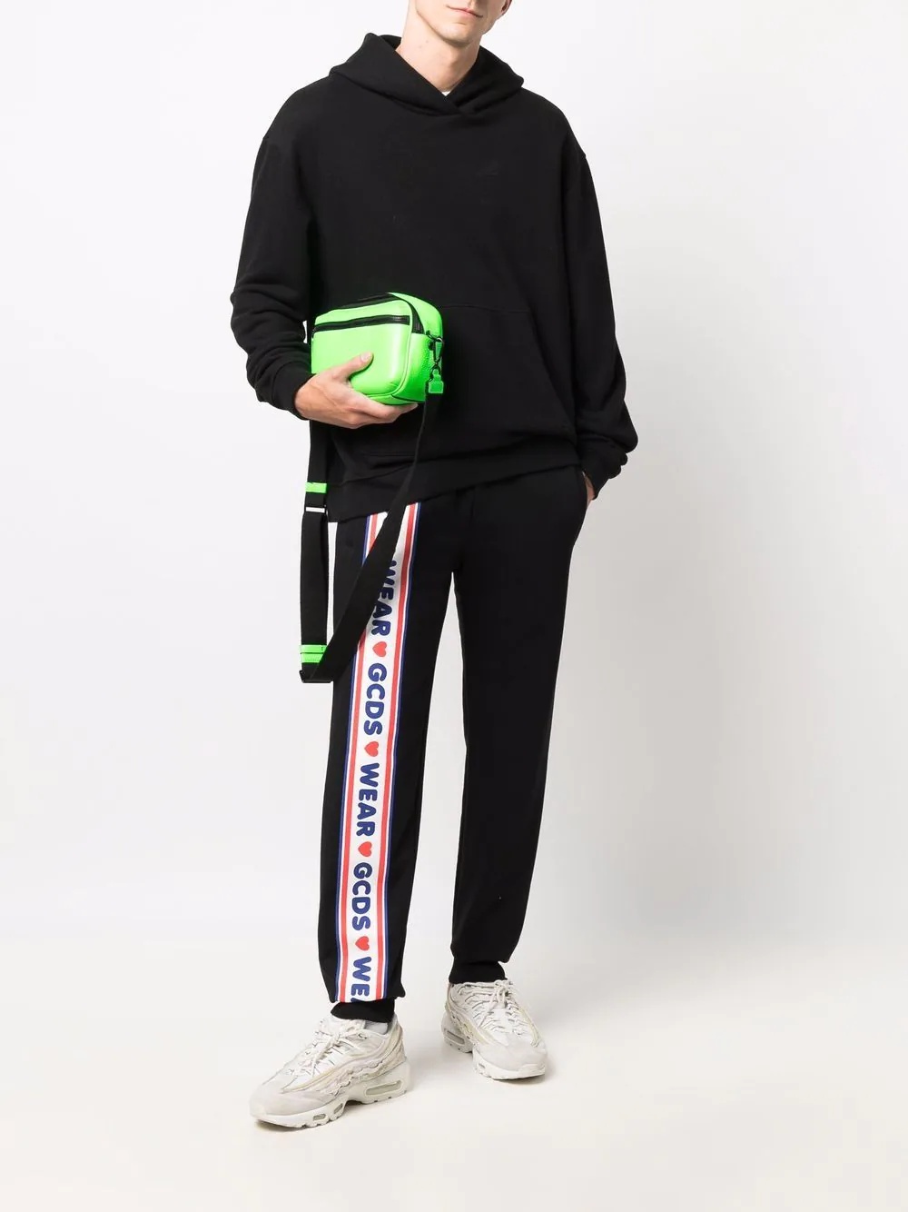 side logo stripe track pants - 2