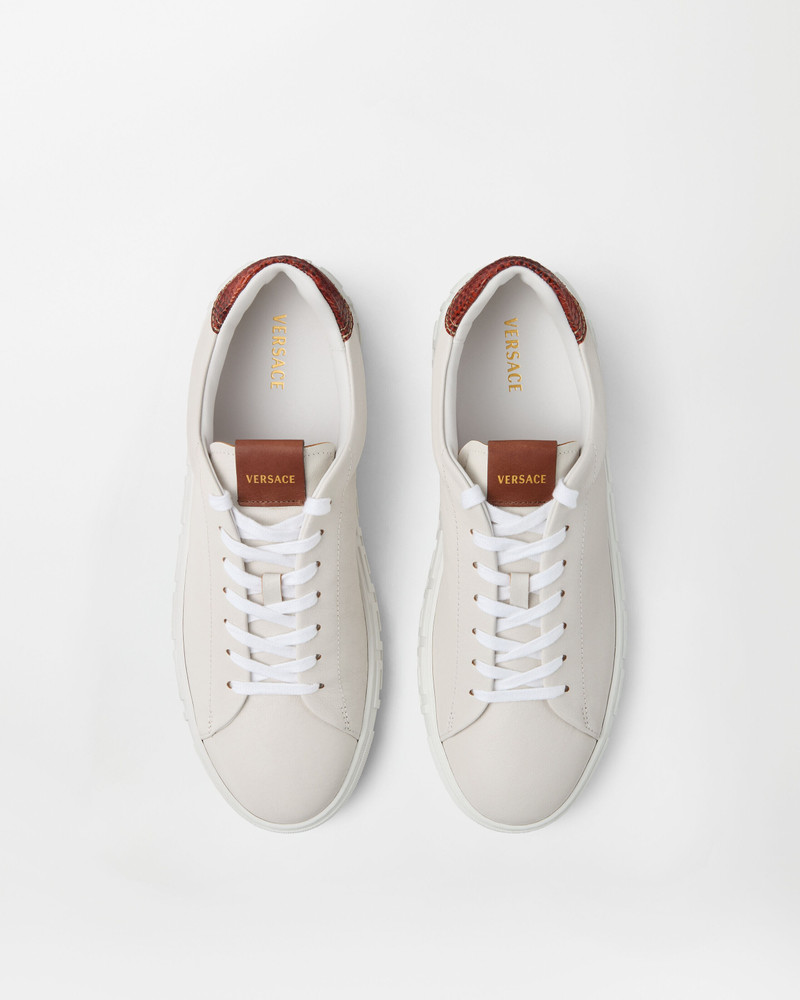 VERSACE Greca Leather Sneakers outlook