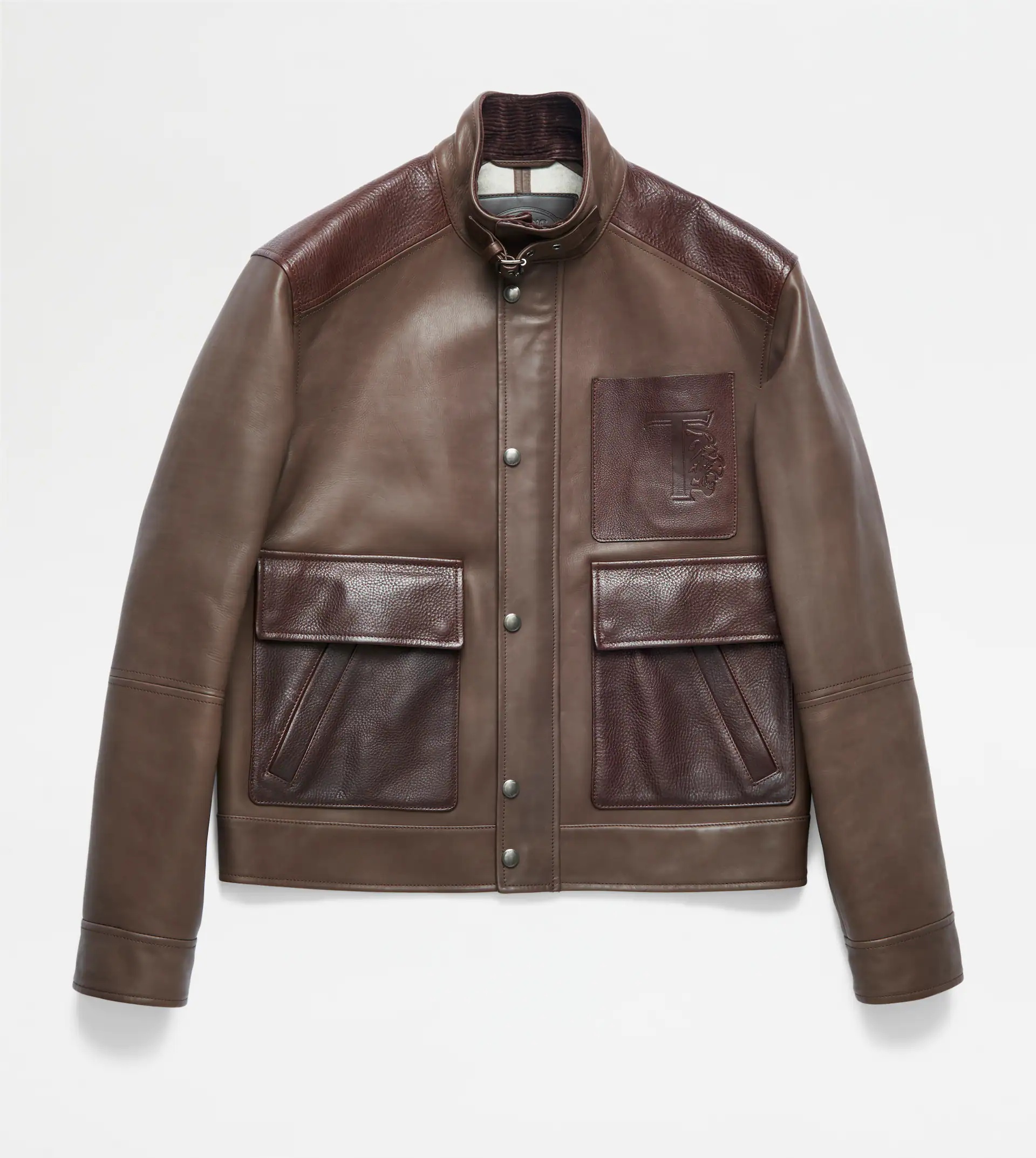 LEATHER JACKET - BROWN - 1