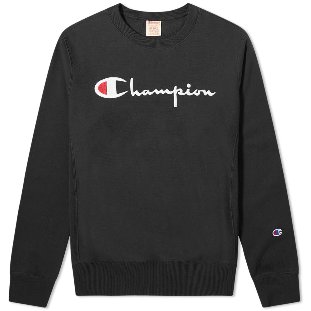 Champion Reverse Weave Big Script Crew Sweat - 1