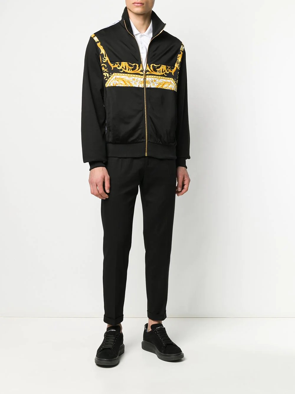 Barocco logo bomber jacket - 2